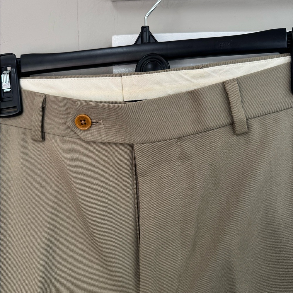 Brooks Brothers Madison Tan Mens Dress Pants Size 32/30 - Picture 3 of 6